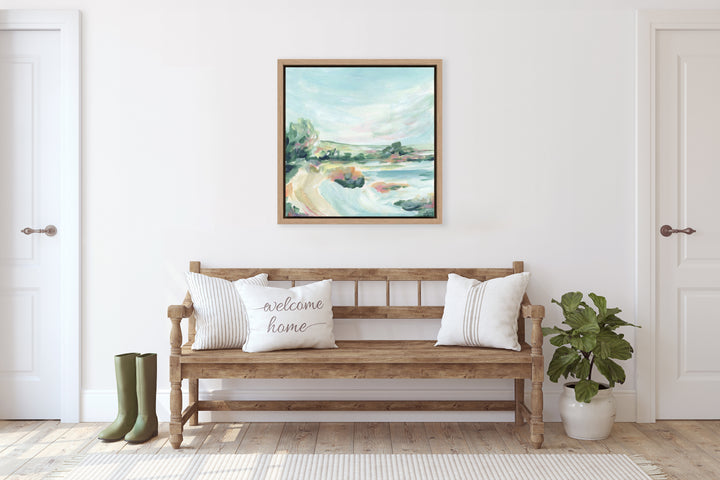 "Lakeside Retreat" - Giclée Canvas Art Print