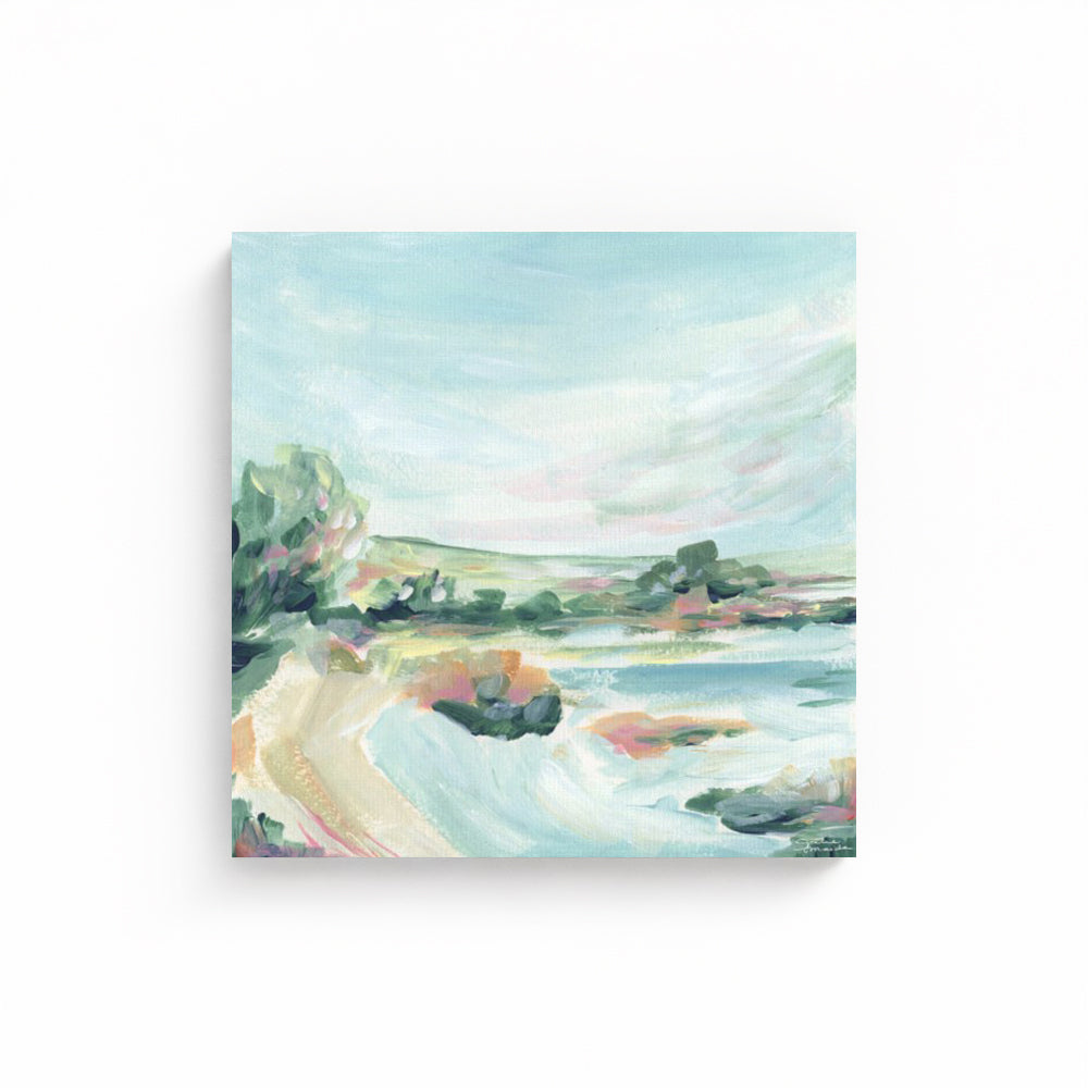 "Lakeside Retreat" Canvas Art Print