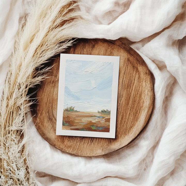 "Light on the Dunes" - 5"x7" Original Oil Painting