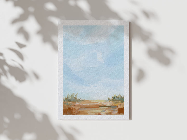 "Light on the Dunes" - Paper Art Print