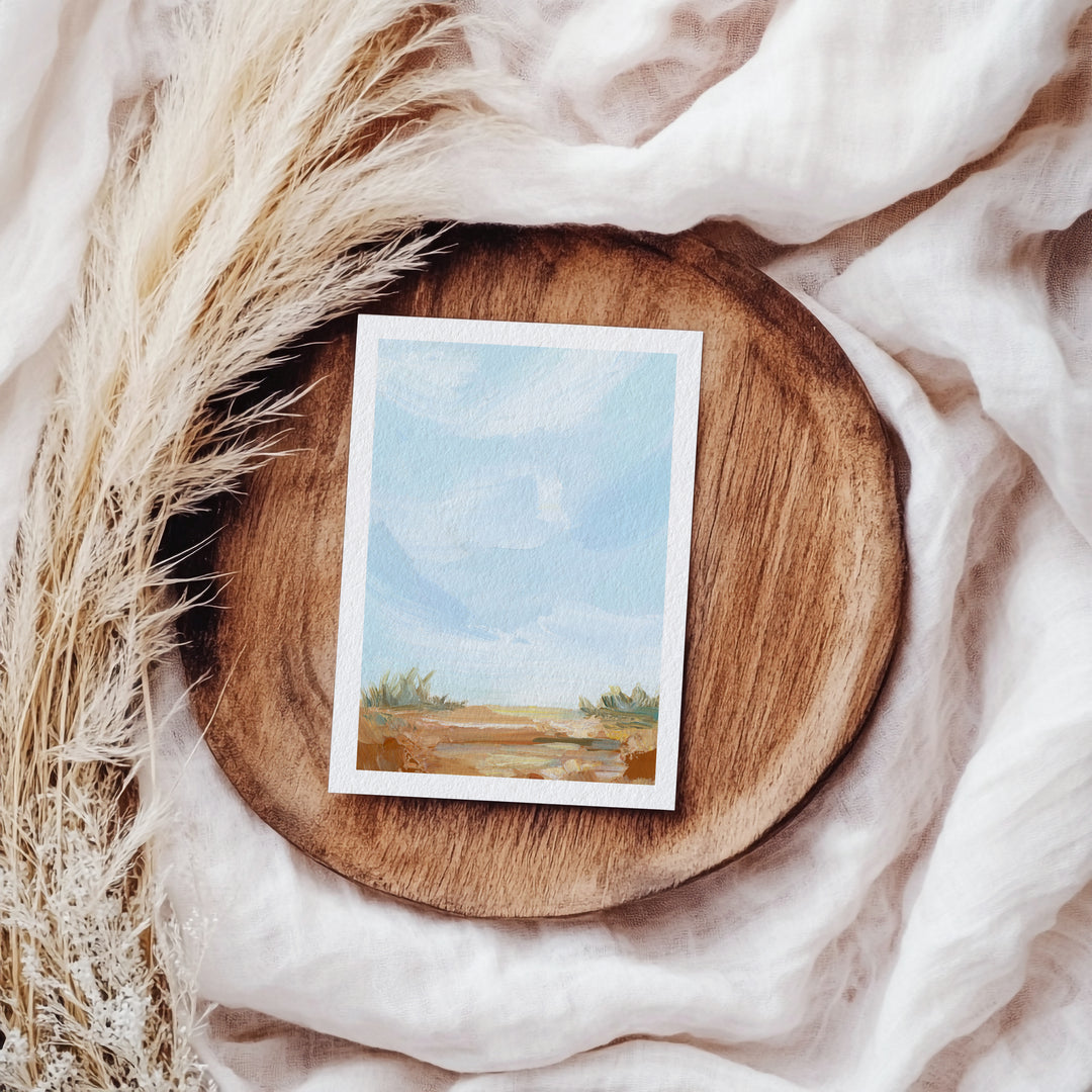 "Light on the Dunes" - Paper Art Print