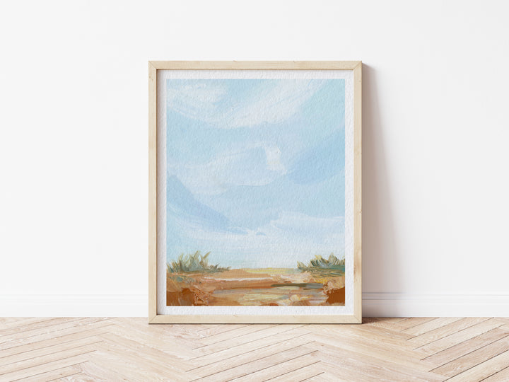 "Light on the Dunes" - Paper Art Print