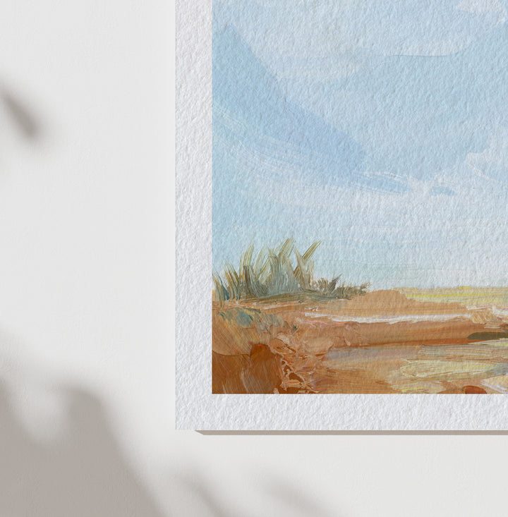 "Light on the Dunes" - Paper Art Print