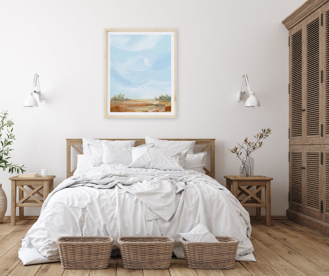 "Light on the Dunes" - Paper Art Print