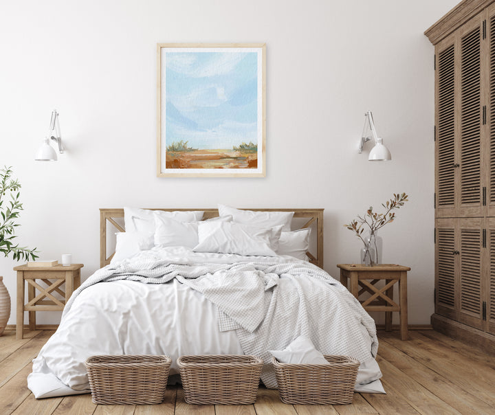 "Light on the Dunes" - Paper Art Print