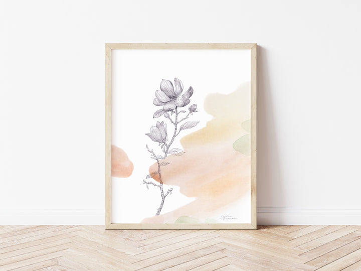 "Magnolia Bloom" - Limited Edition Paper Art Print