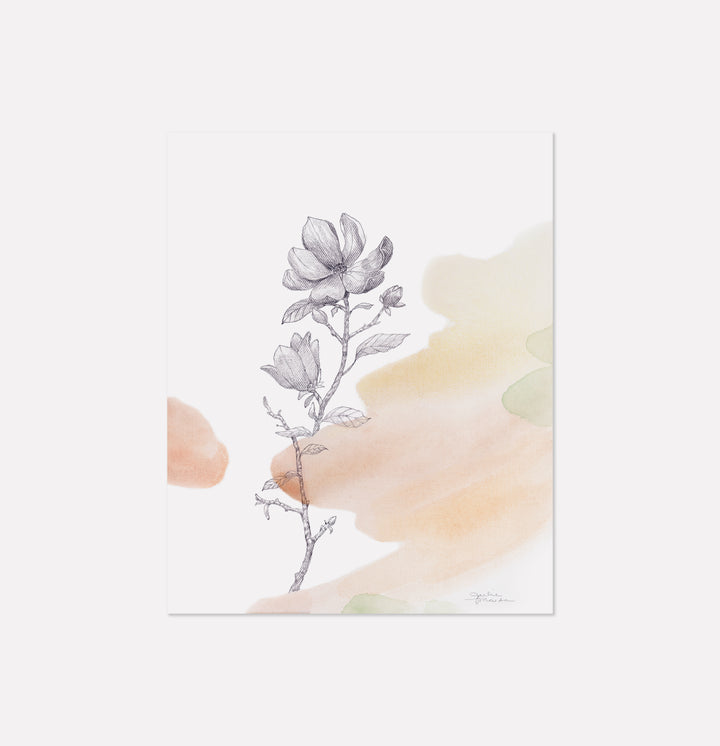 "Magnolia Bloom" - Limited Edition Paper Art Print