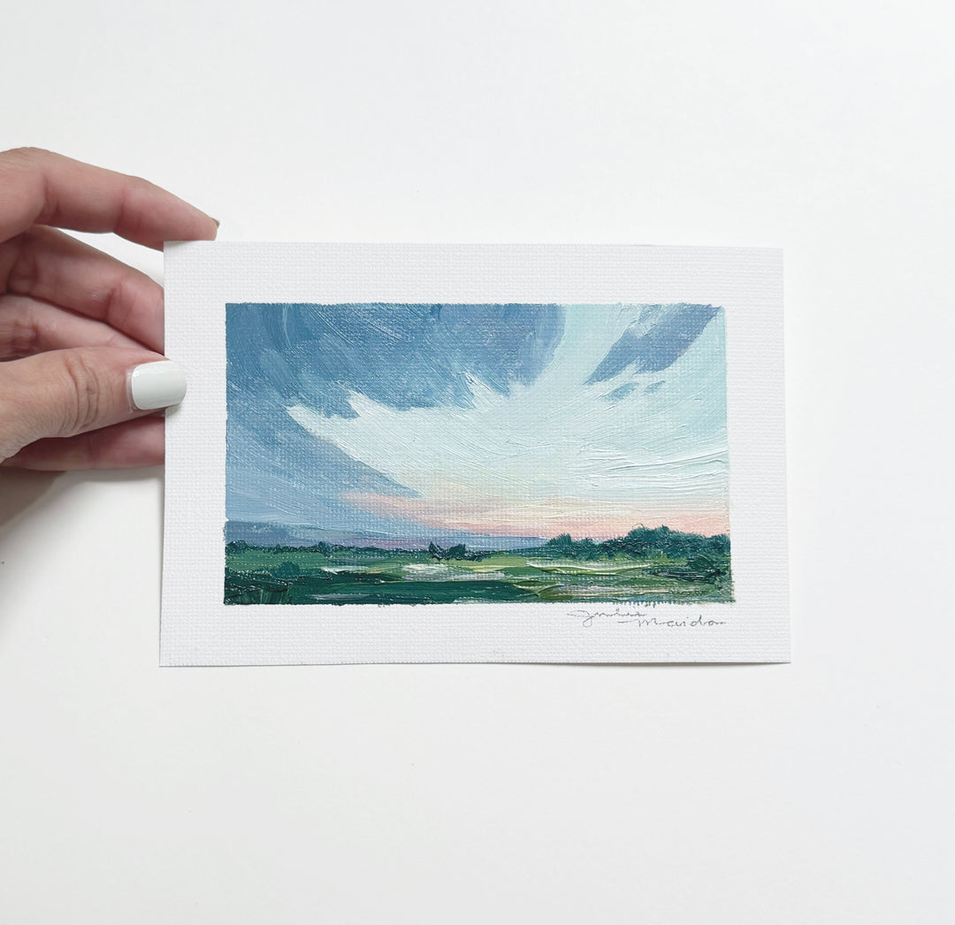 "Pasture Sunrise" - Mini Original Artwork
