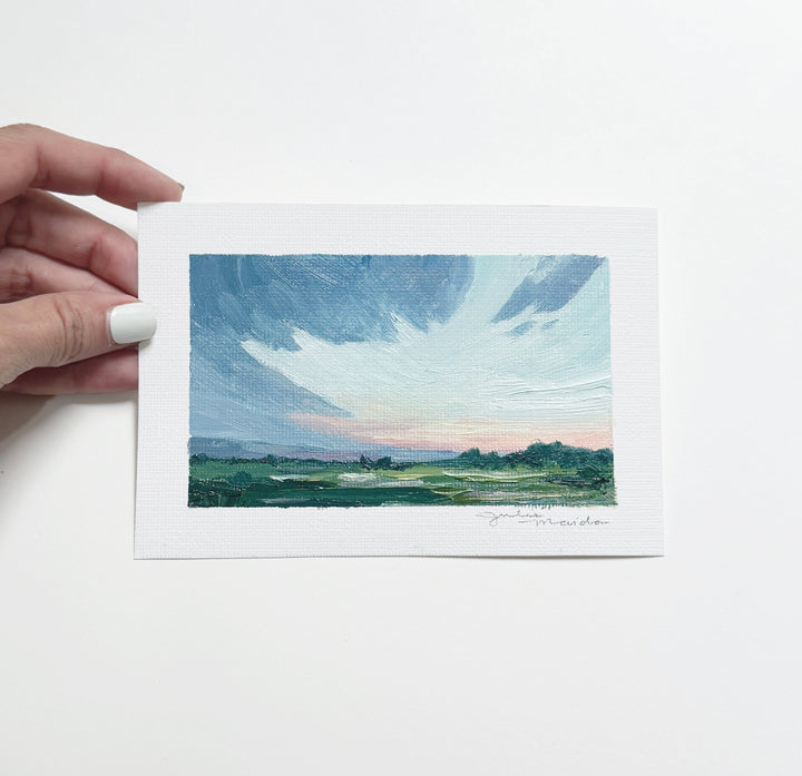 "Pasture Sunrise" - Mini Original Artwork