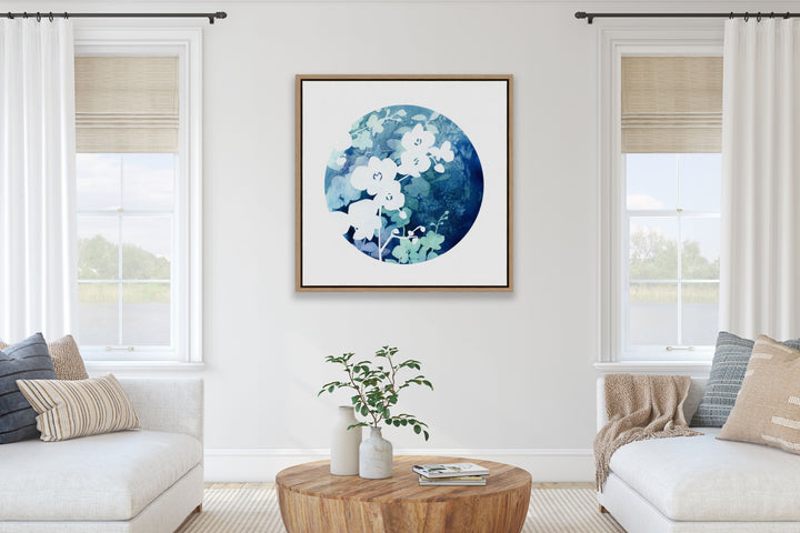 "Orchid in Bloom in Watercolor" - Giclée Canvas Art Print