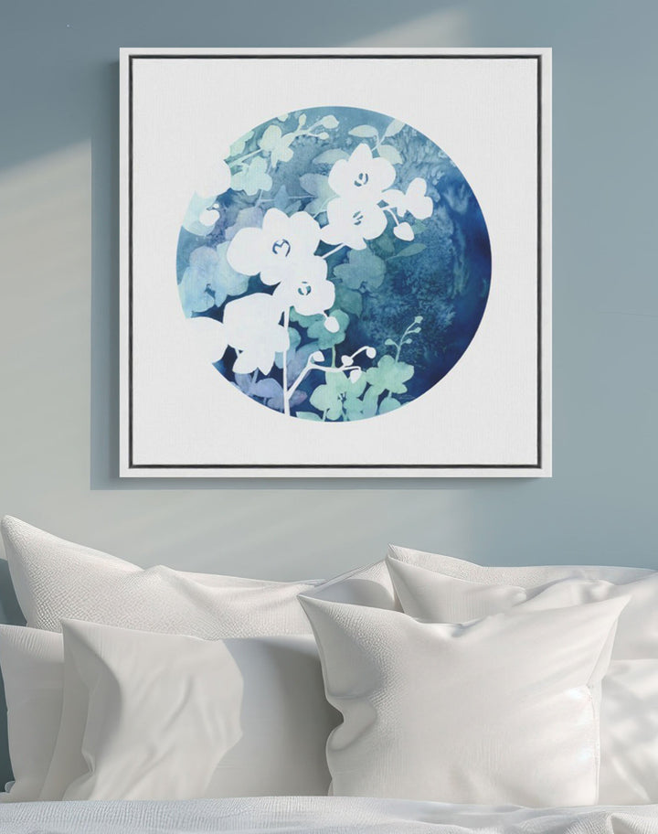 "Orchid in Bloom in Watercolor" - Giclée Canvas Art Print