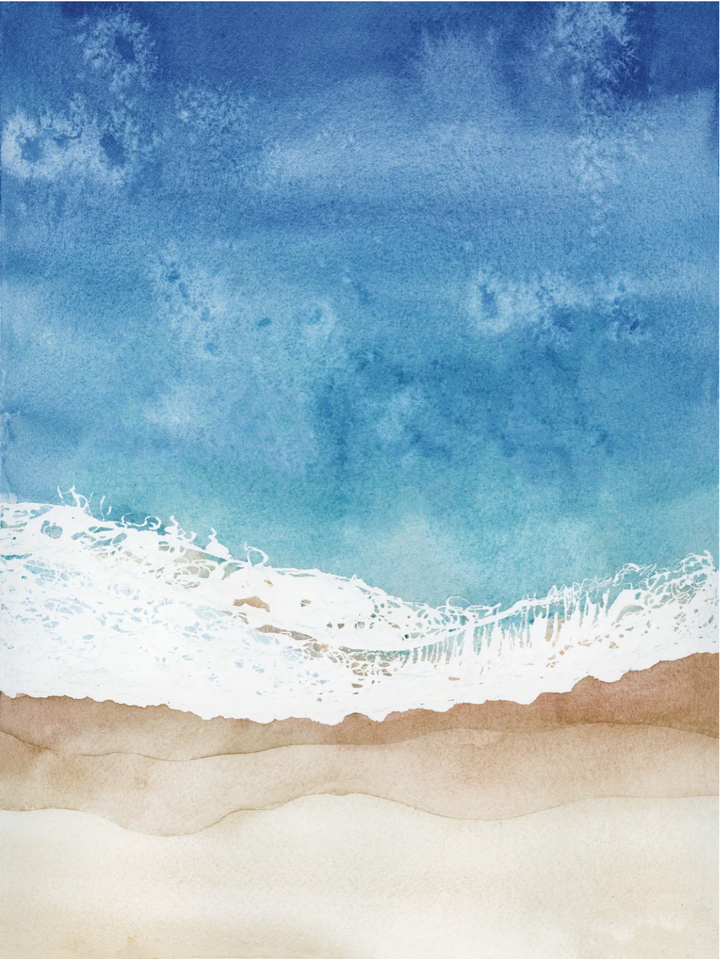 Ocean Wake - Original Art Watercolor Painting