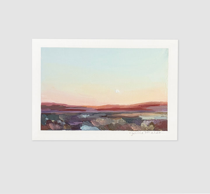 "Sedona Sunset" - 5"x7" Original Landscape Oil Painting