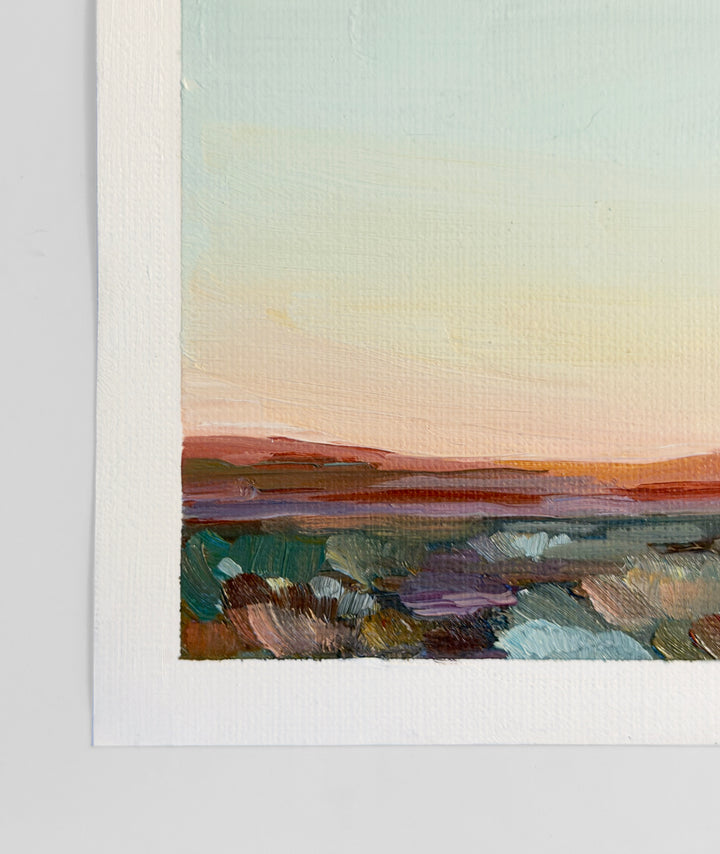 "Sedona Sunset" - 5"x7" Original Landscape Oil Painting