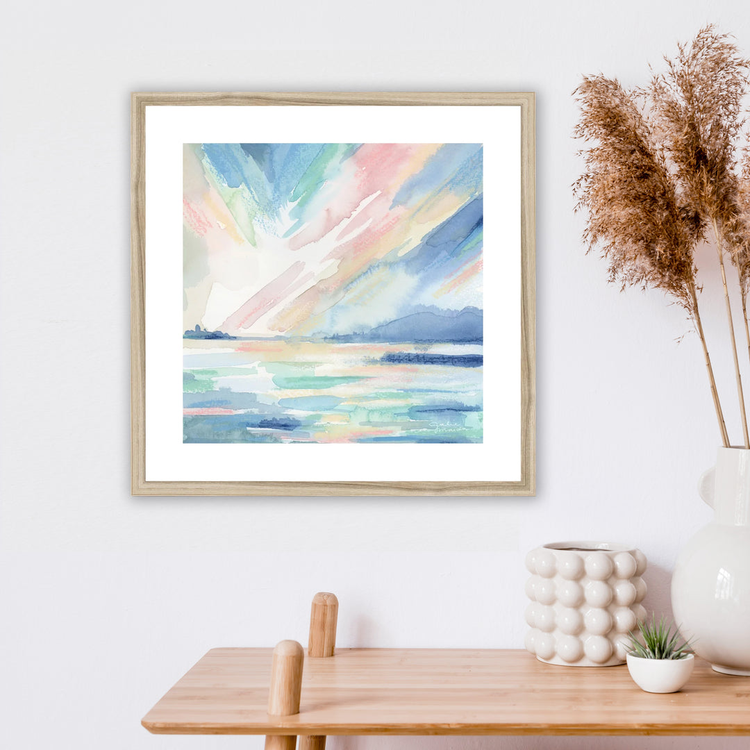 "Sunrise Impression" Paper Art Print