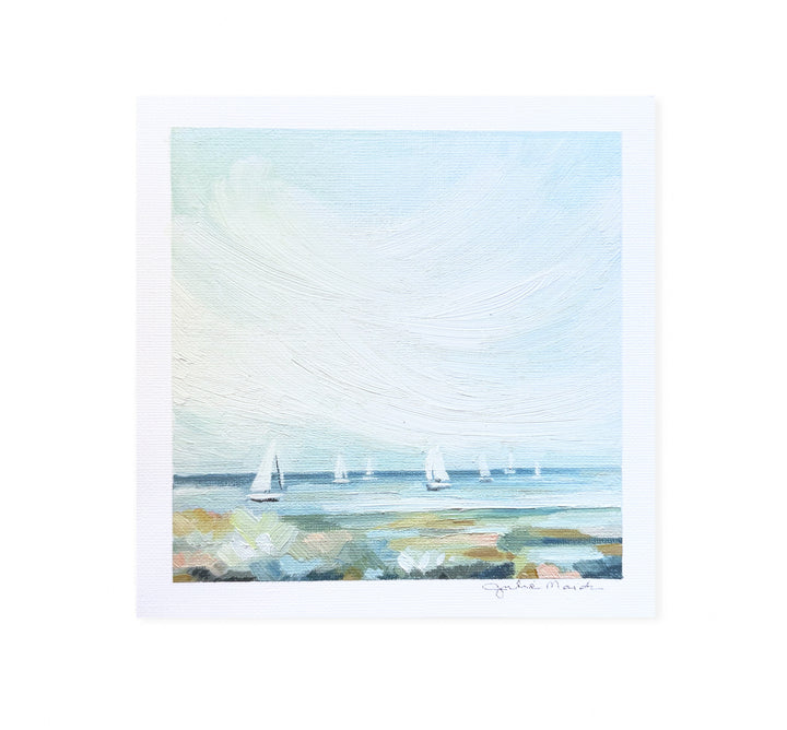 "Tidal Drift" - 6"x6" Original Oil Painting