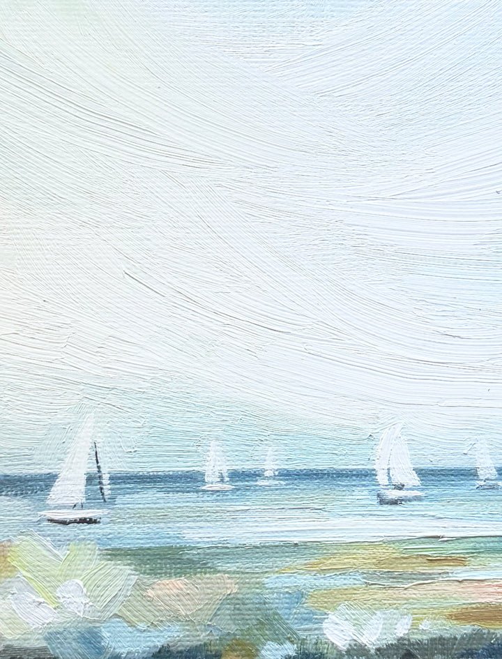 "Tidal Drift" - 6"x6" Original Oil Painting