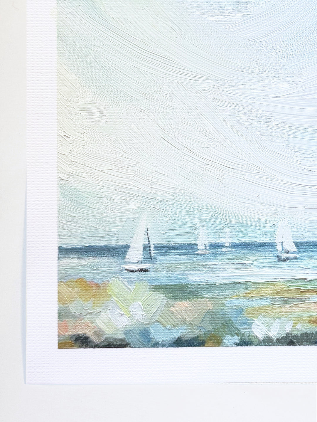"Tidal Drift" - 6"x6" Original Oil Painting
