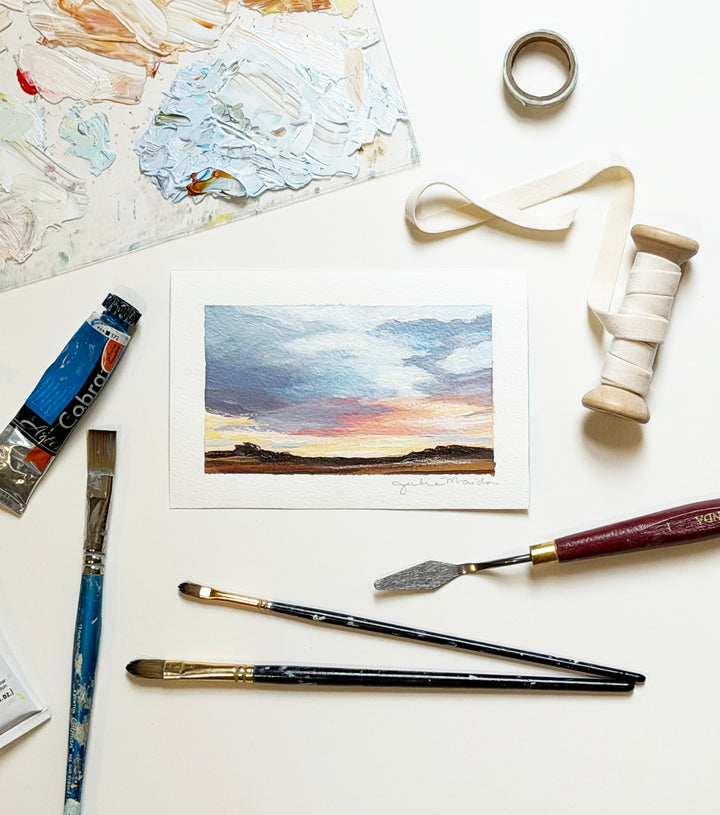 "Western Sky" - Mini Original Artwork