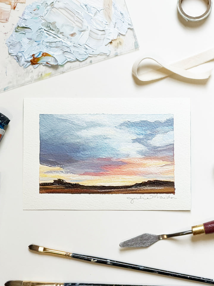 "Western Sky" - Mini Original Artwork