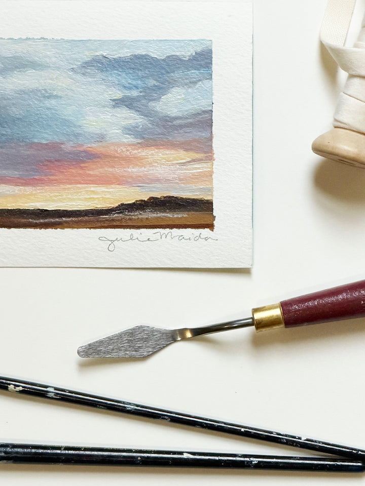 "Western Sky" - Mini Original Artwork