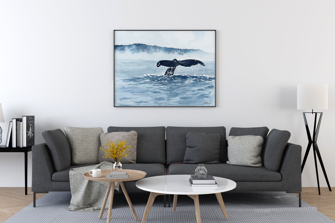 "Whale Watching" Canvas Art Print