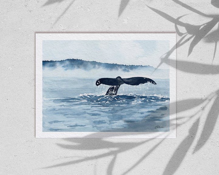 "Whale Watching" Limited Edition Paper Art Print