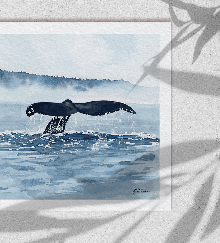 "Whale Watching" Limited Edition Paper Art Print