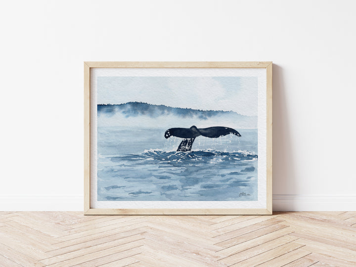 "Whale Watching" Limited Edition Paper Art Print
