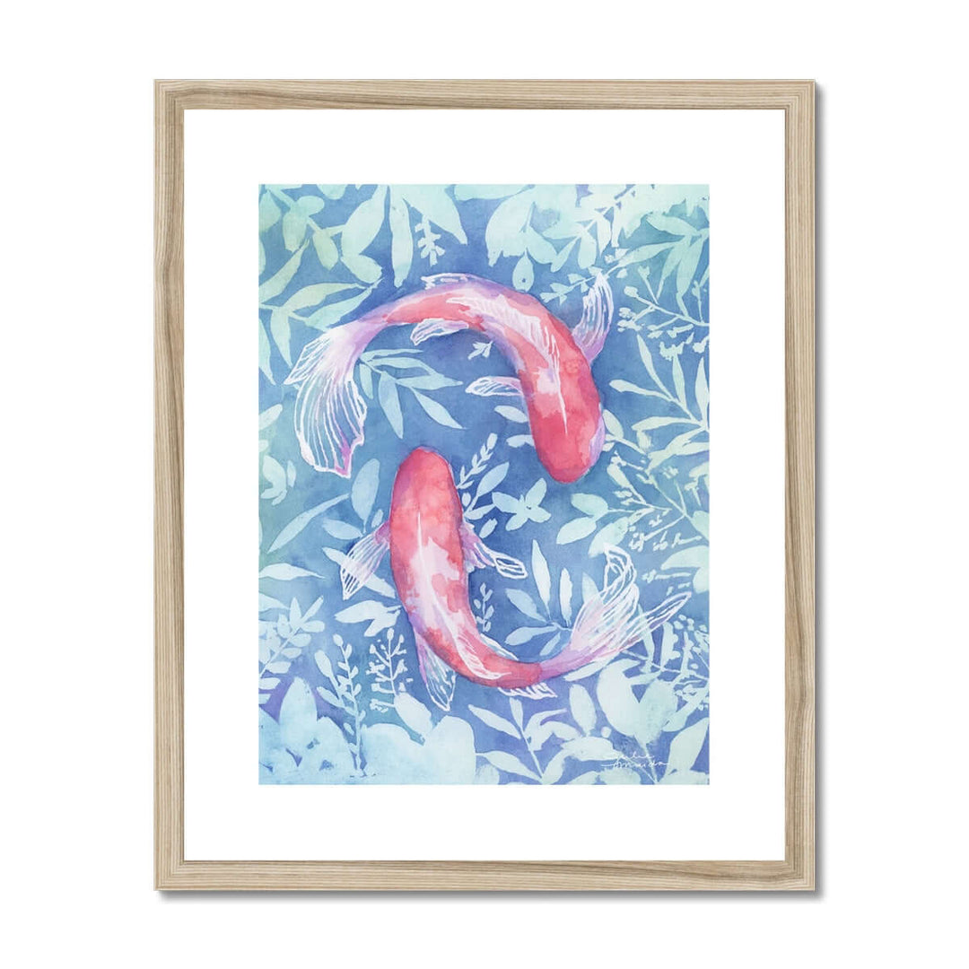 "Botanical Koi" Paper Art Print