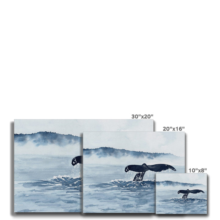 "Whale Watching" Canvas Art Print