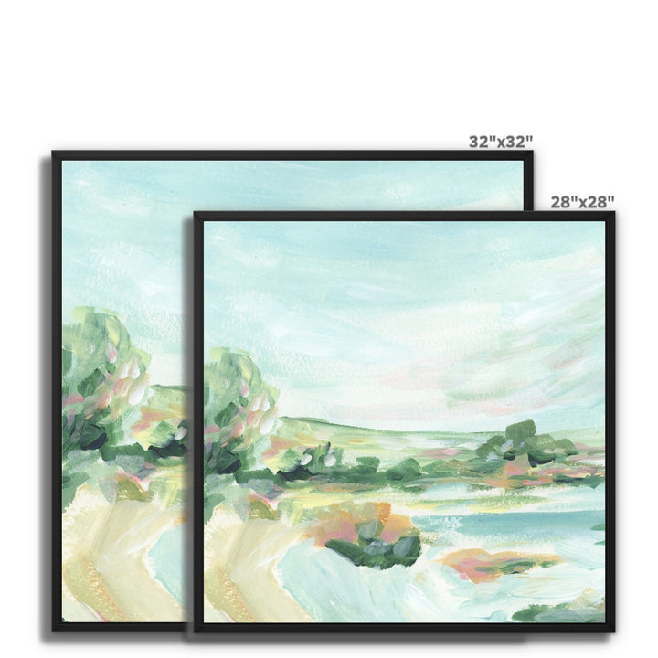 "Lakeside Retreat" Canvas Art Print