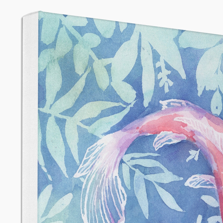 "Botanical Koi" Canvas Art Print