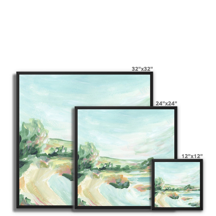 "Lakeside Retreat" Canvas Art Print