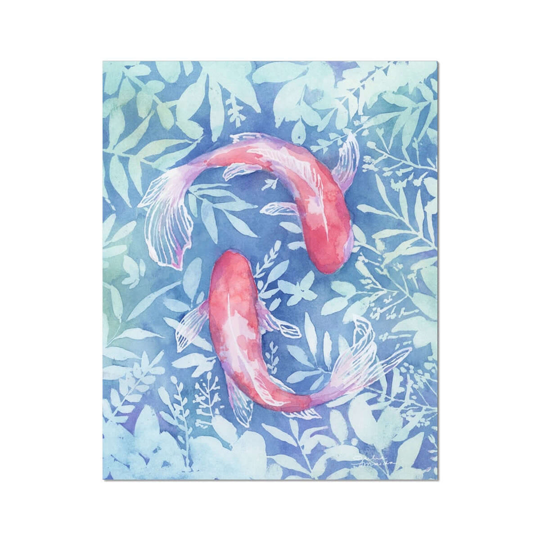 "Botanical Koi" Paper Art Print