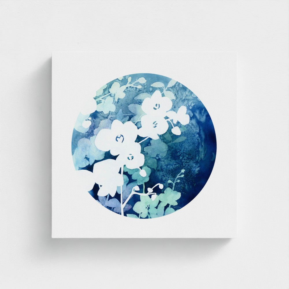 "Orchid in Bloom in Watercolor" - Giclée Canvas Art Print