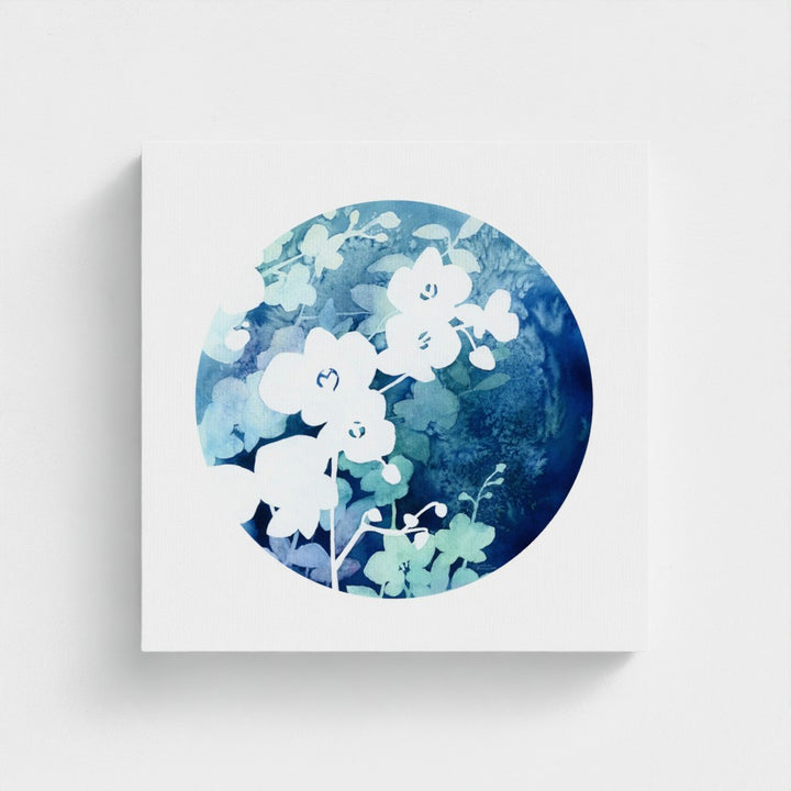 "Orchid in Bloom in Watercolor" - Giclée Canvas Art Print