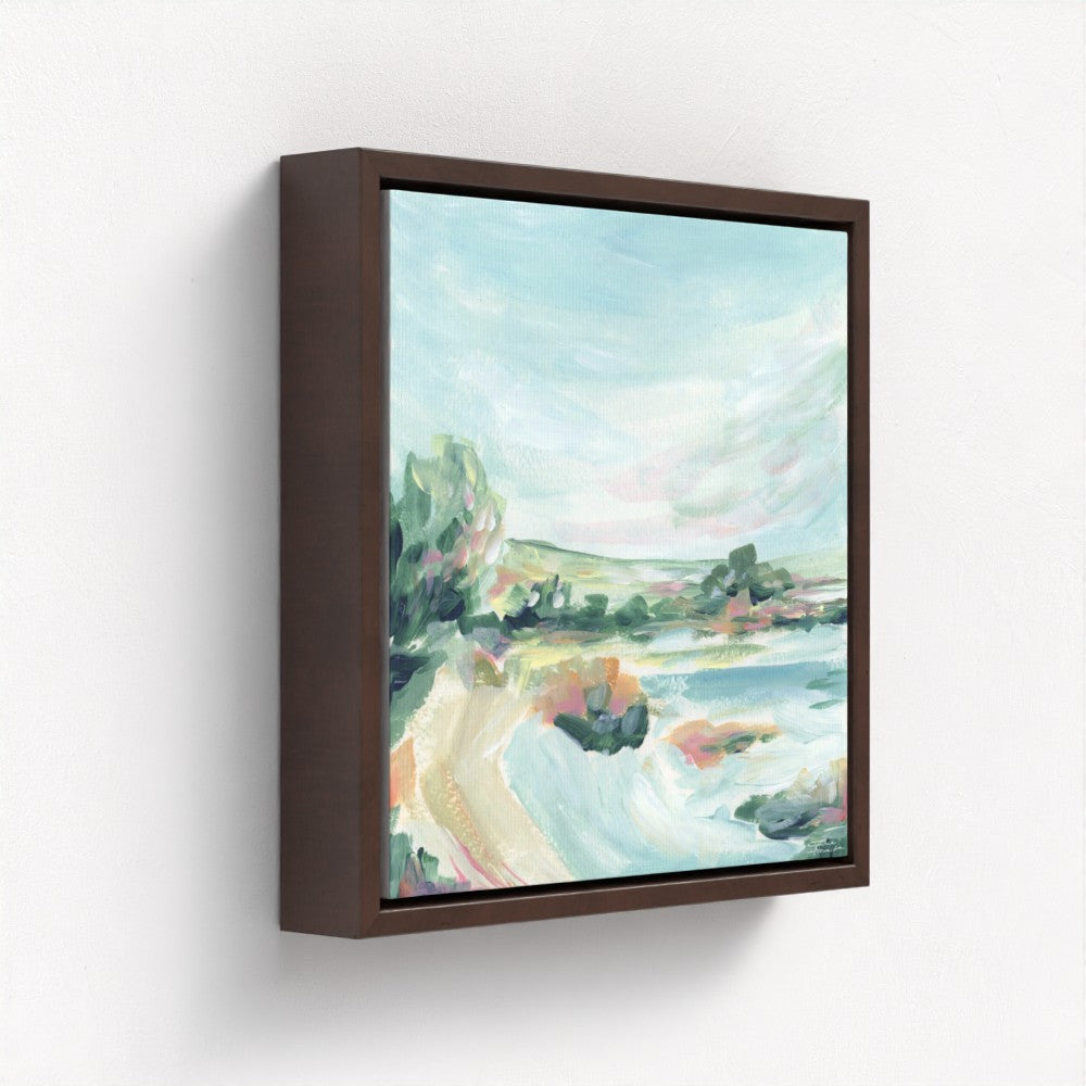 "Lakeside Retreat" Canvas Art Print