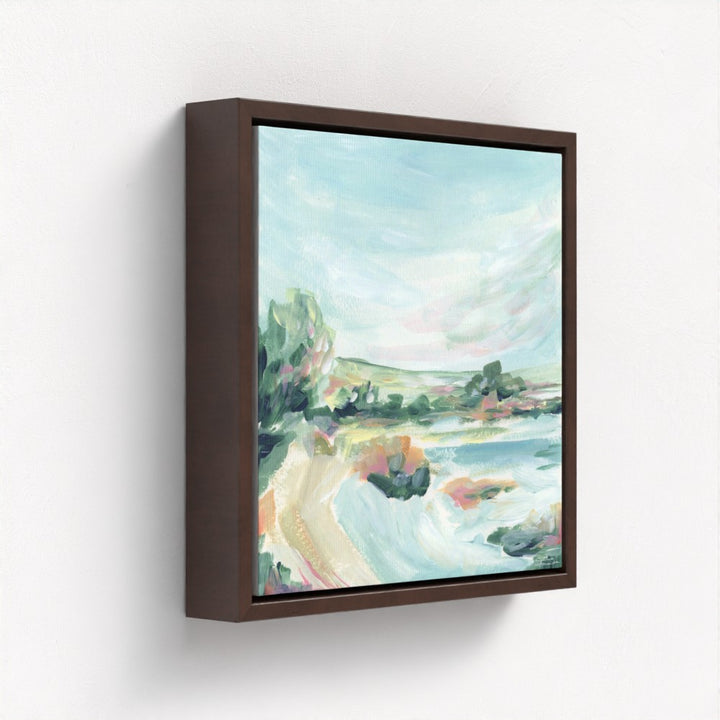 "Lakeside Retreat" Canvas Art Print