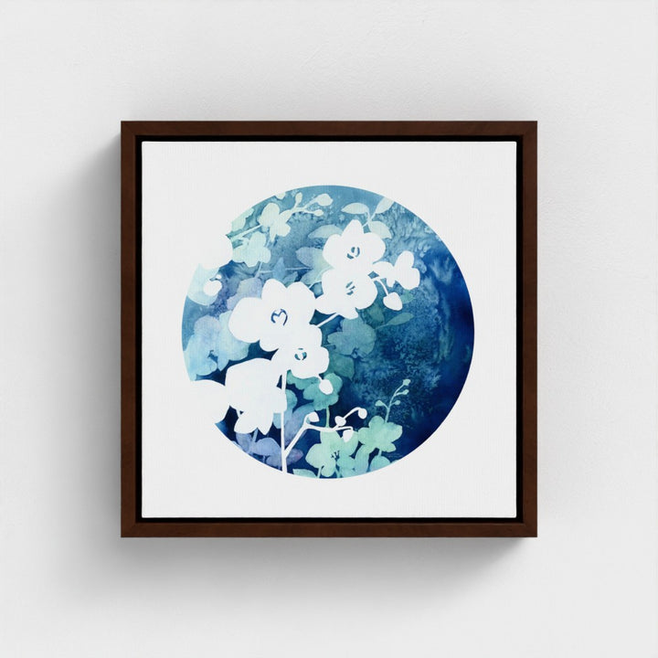 "Orchid in Bloom in Watercolor" - Giclée Canvas Art Print