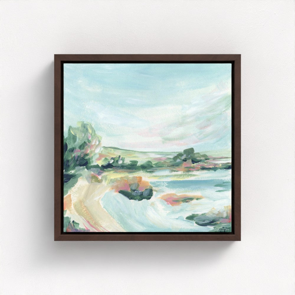 "Lakeside Retreat" Canvas Art Print