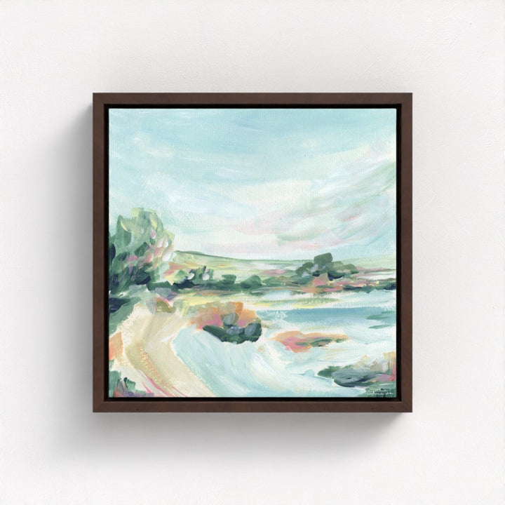"Lakeside Retreat" Canvas Art Print