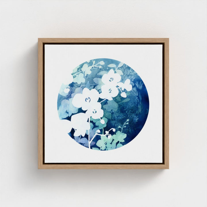 "Orchid in Bloom in Watercolor" - Giclée Canvas Art Print