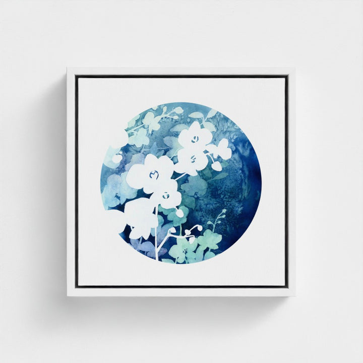 "Orchid in Bloom in Watercolor" - Giclée Canvas Art Print
