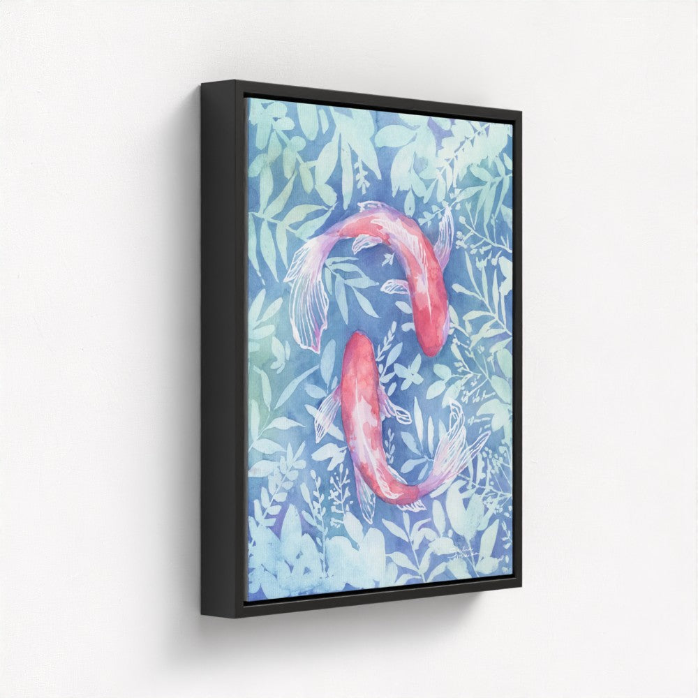 "Botanical Koi"- Luxury Canvas Fine Art Print