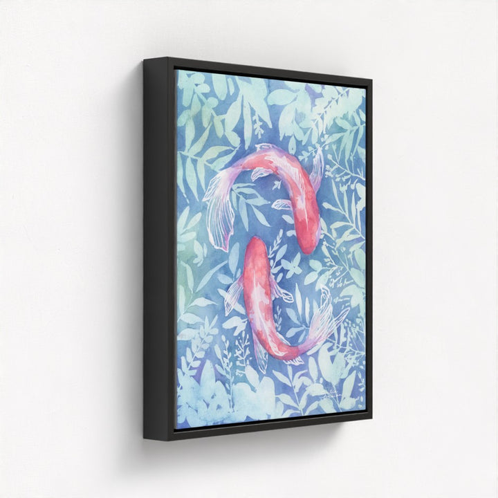 "Botanical Koi"- Luxury Canvas Fine Art Print