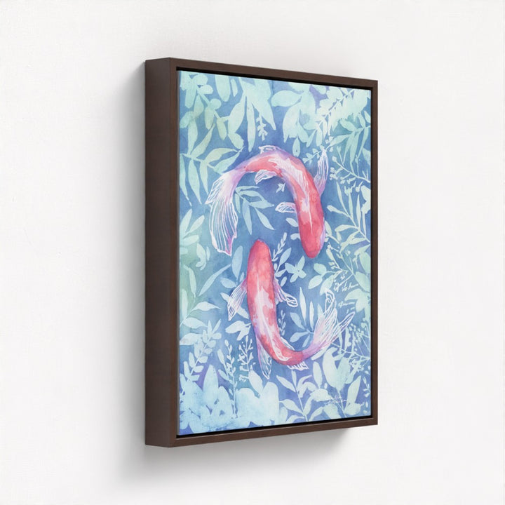 "Botanical Koi"- Luxury Canvas Fine Art Print