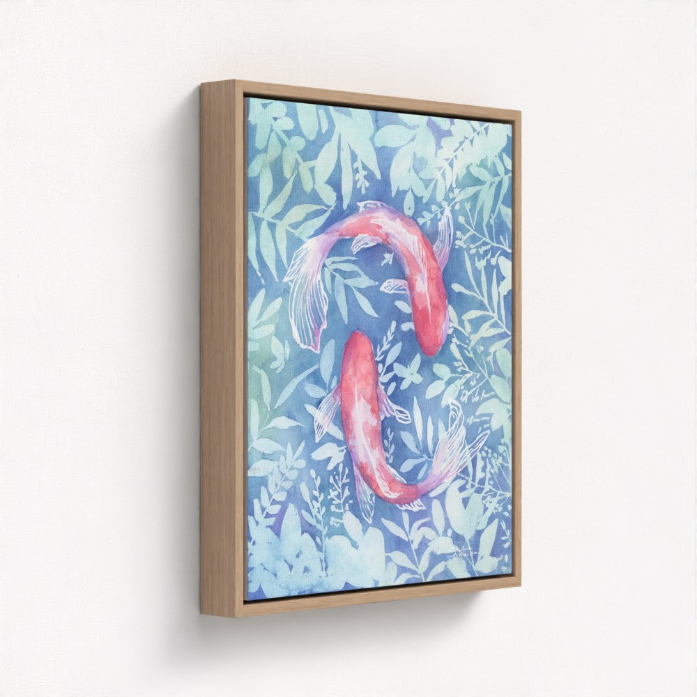 "Botanical Koi"- Luxury Canvas Fine Art Print