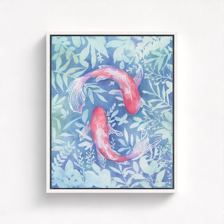 "Botanical Koi"- Luxury Canvas Fine Art Print