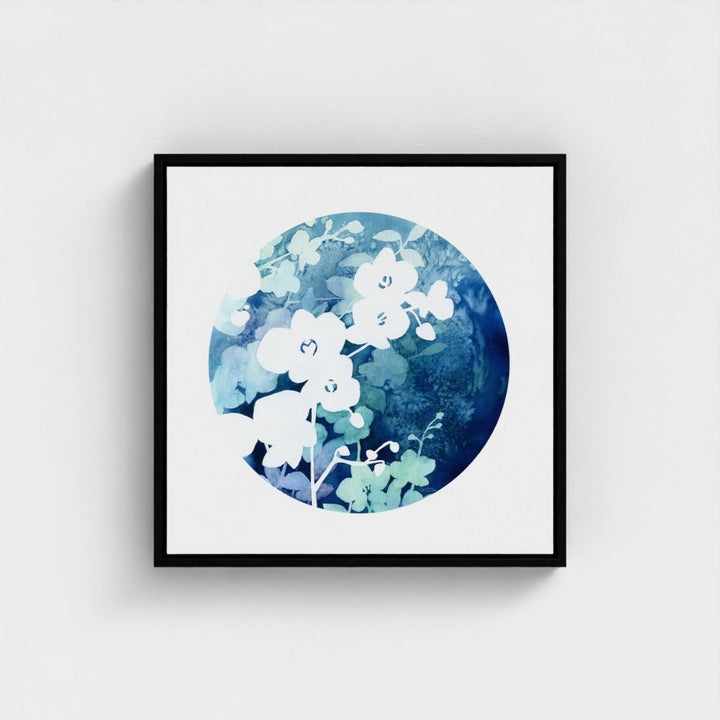 "Orchid in Bloom in Watercolor" - Giclée Canvas Art Print